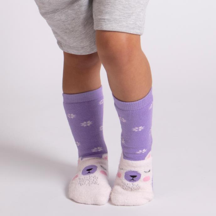 totes toasties® Childrens Original Slipper-Sox (Twin Pack) Polar Bear / Fair Isle Extra Image 4
